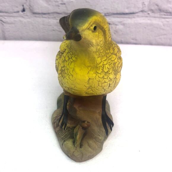 Lefton Porcelain Vintage Hand Painted Gold Finch Collectible Figurine E-4182 - Picture 4 of 14